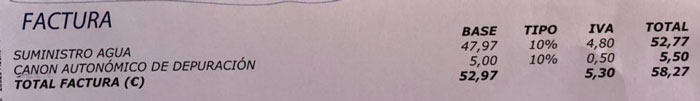 Factura Gestagua